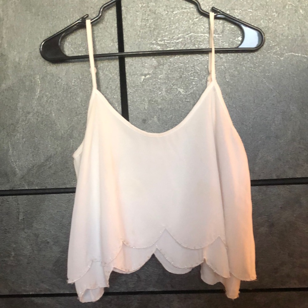 White crop top